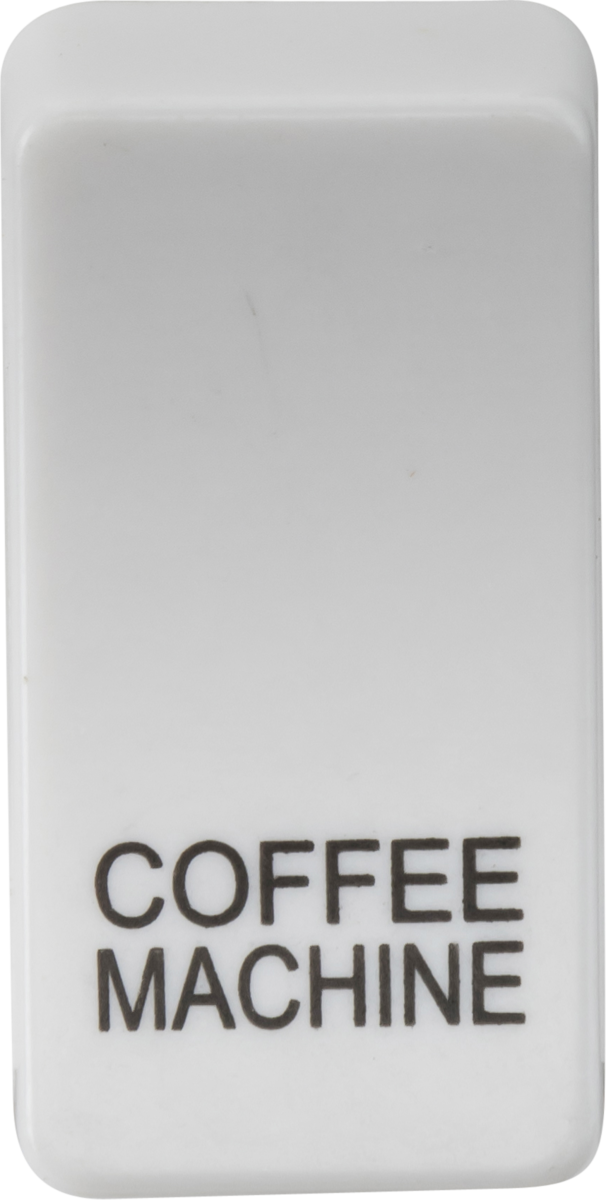 Switch cover "marked COFFEE MACHINE" - white