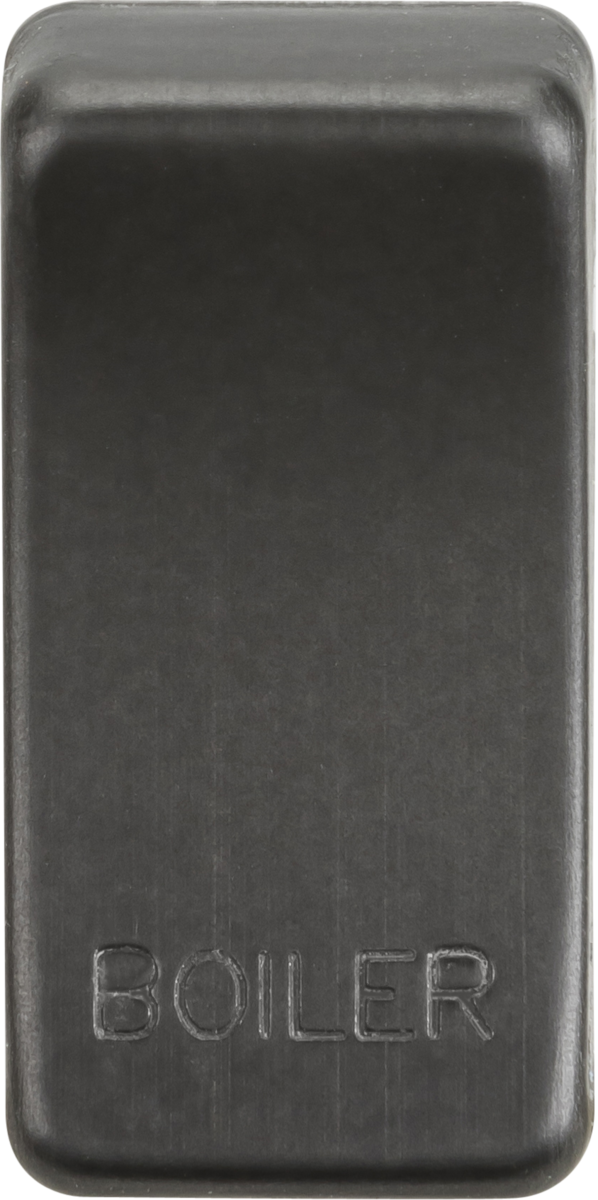 Switch cover "marked BOILER" - smoked bronze