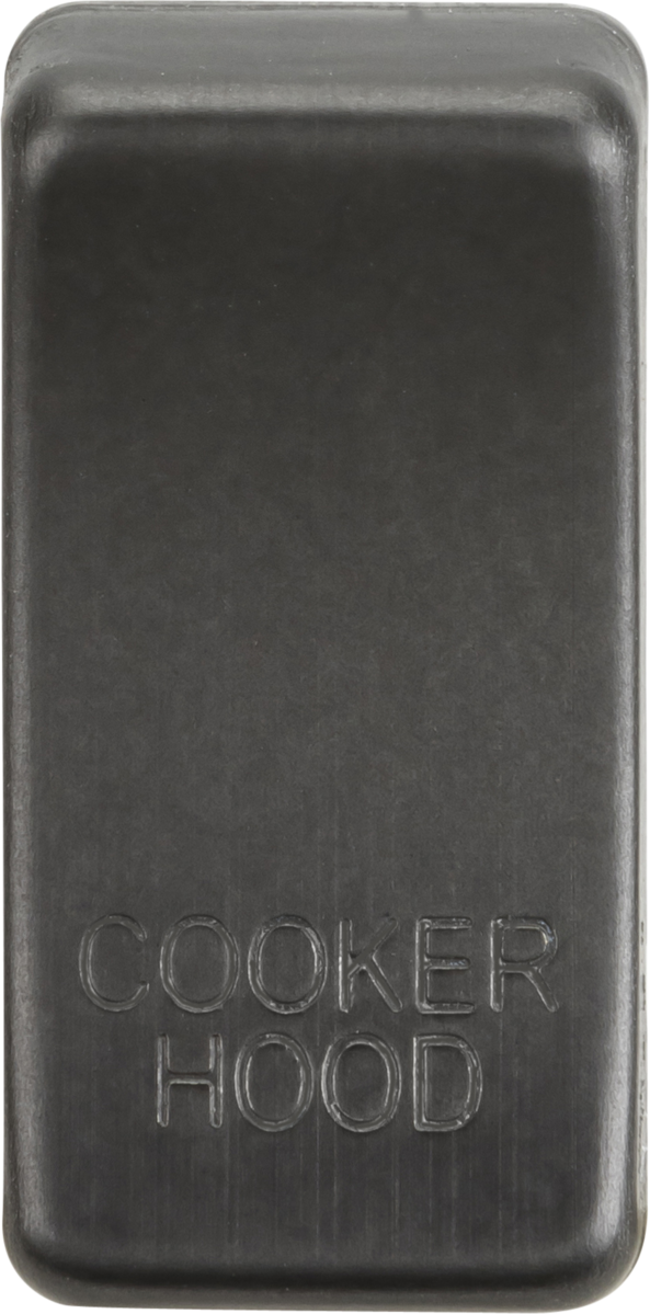 Switch cover "marked COOKER HOOD" - smoked bronze