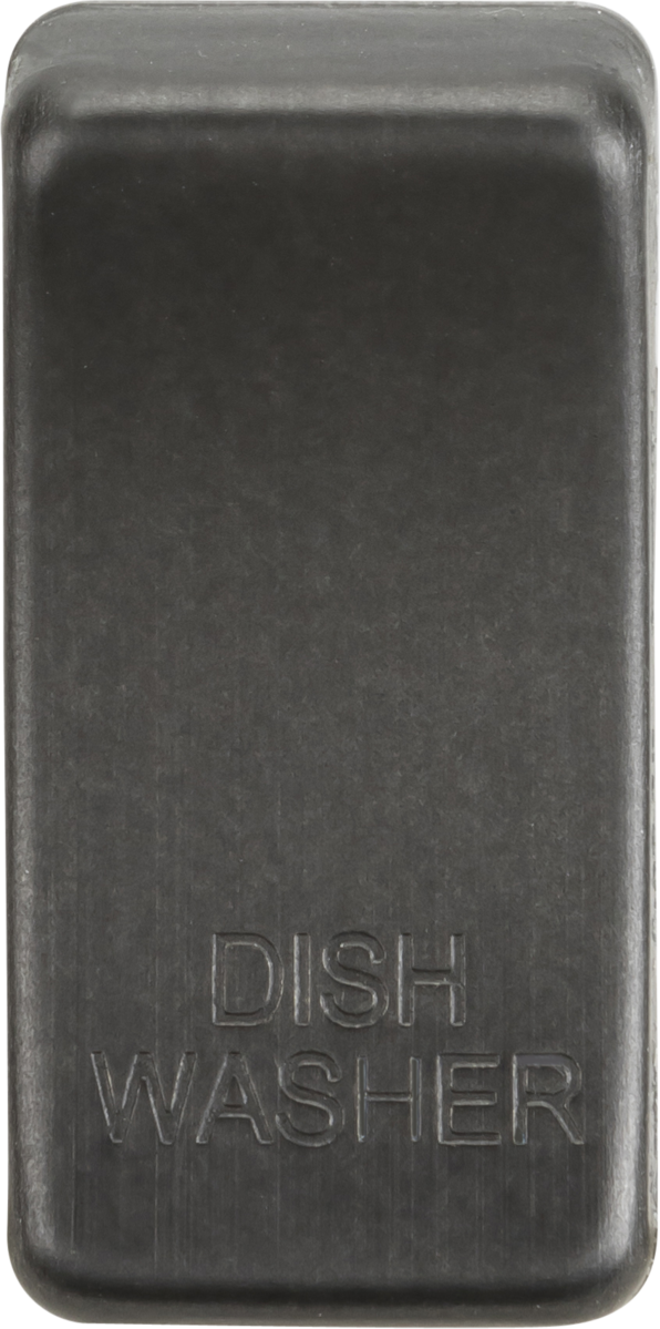 Switch cover "marked DISHWASHER" - smoked bronze