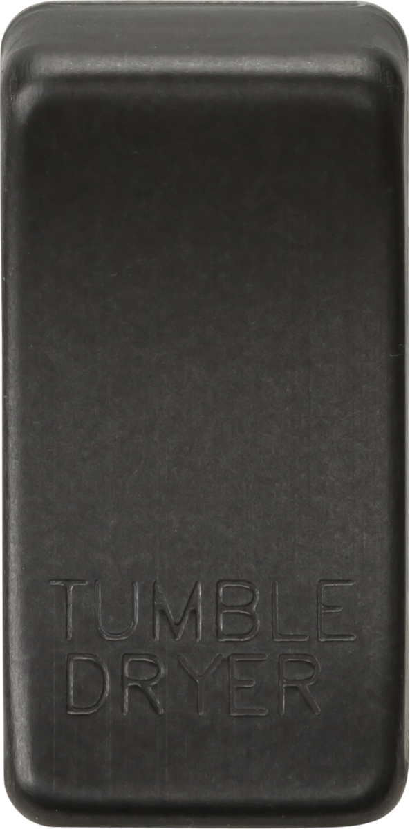 Switch cover "marked TUMBLE DRYER" - smoked bronze