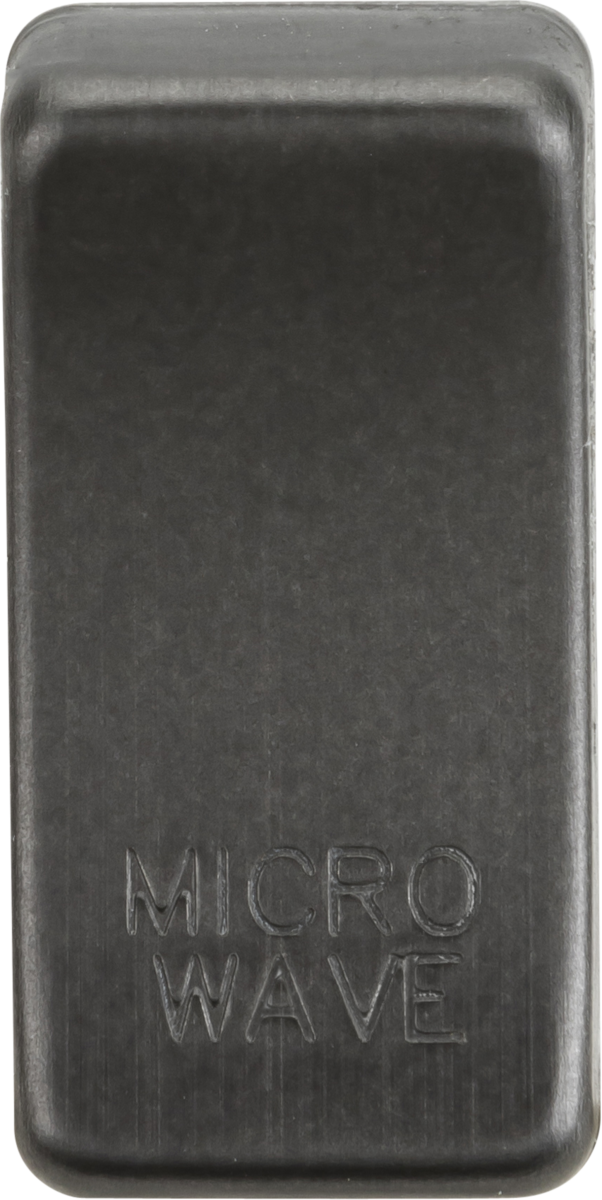 Switch cover "marked MICROWAVE" - smoked bronze
