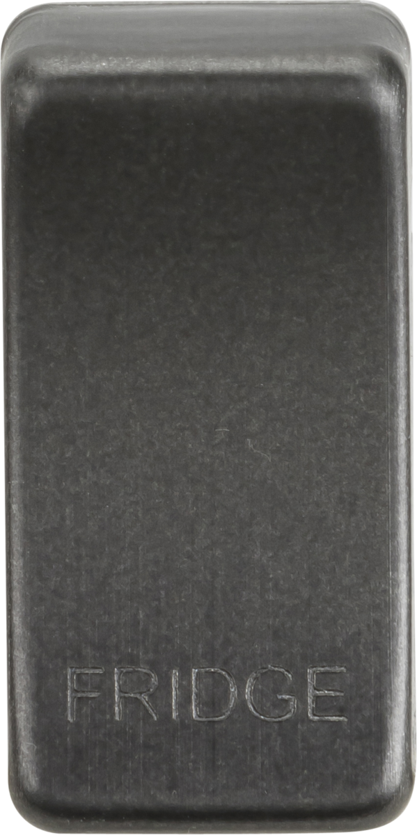 Switch cover "marked FRIDGE" - smoked bronze