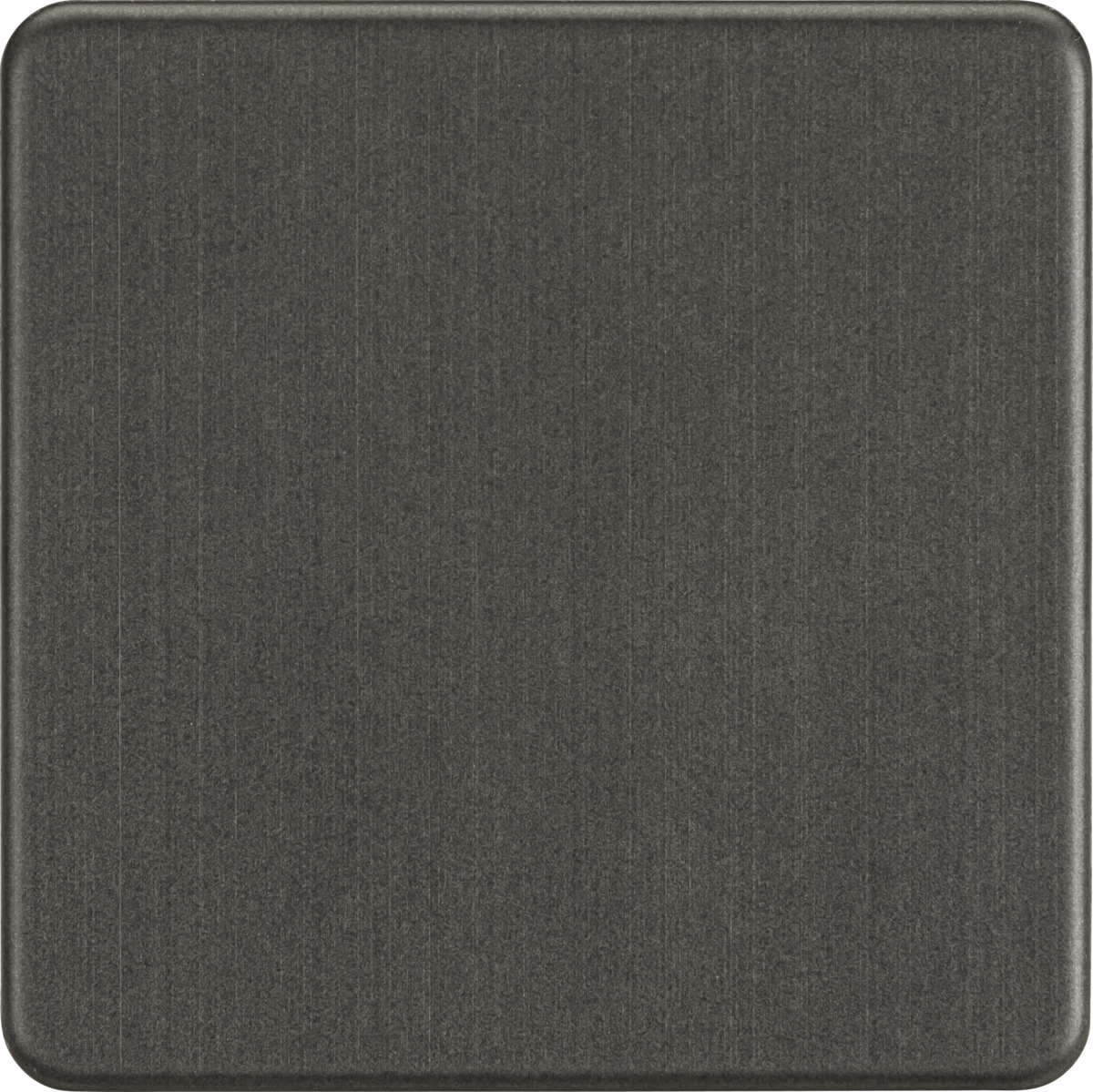Screwless 1G Blanking Plate - Smoked Bronze