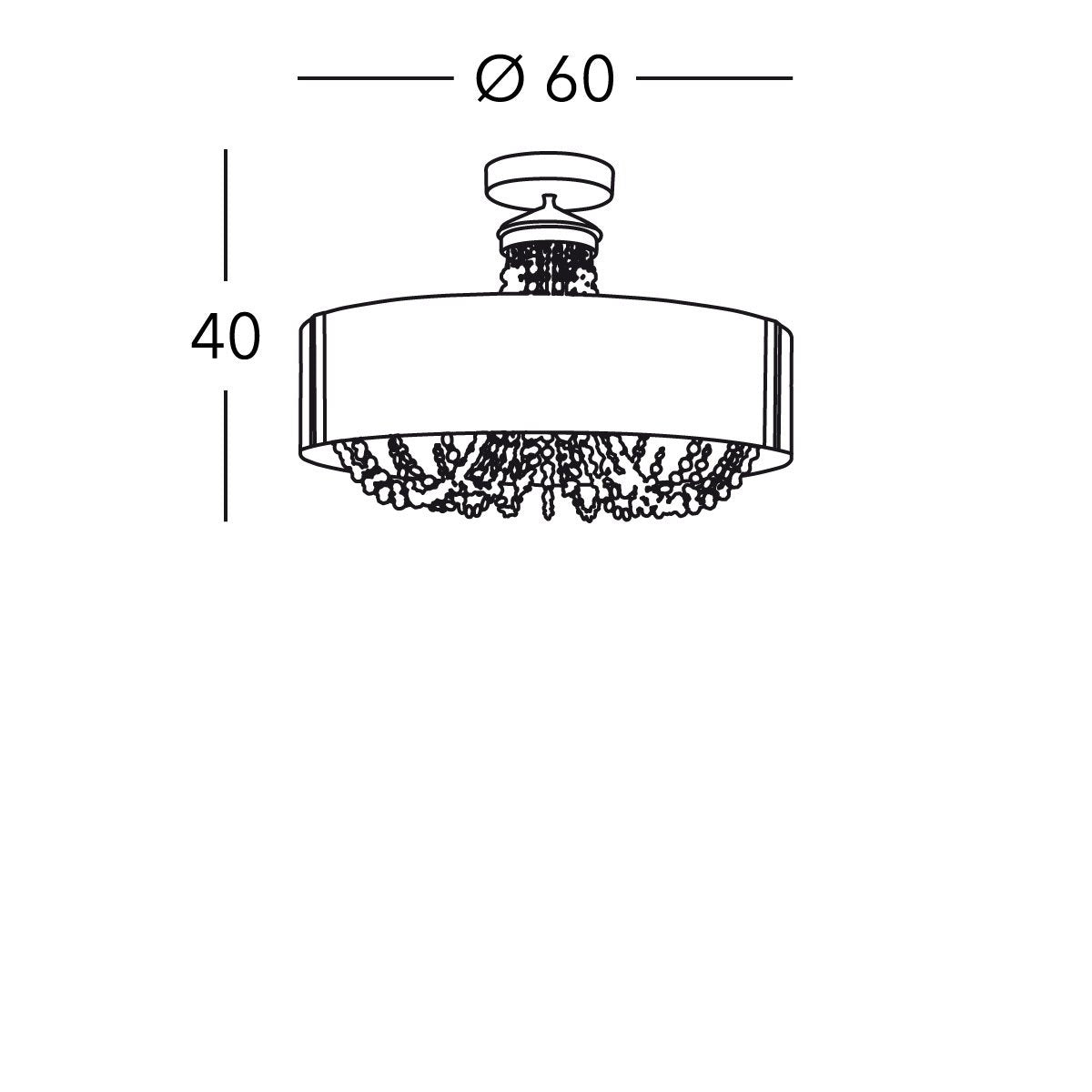 Kolarz 5020.10630.130/aq40 GIOIOSA Ceiling Light