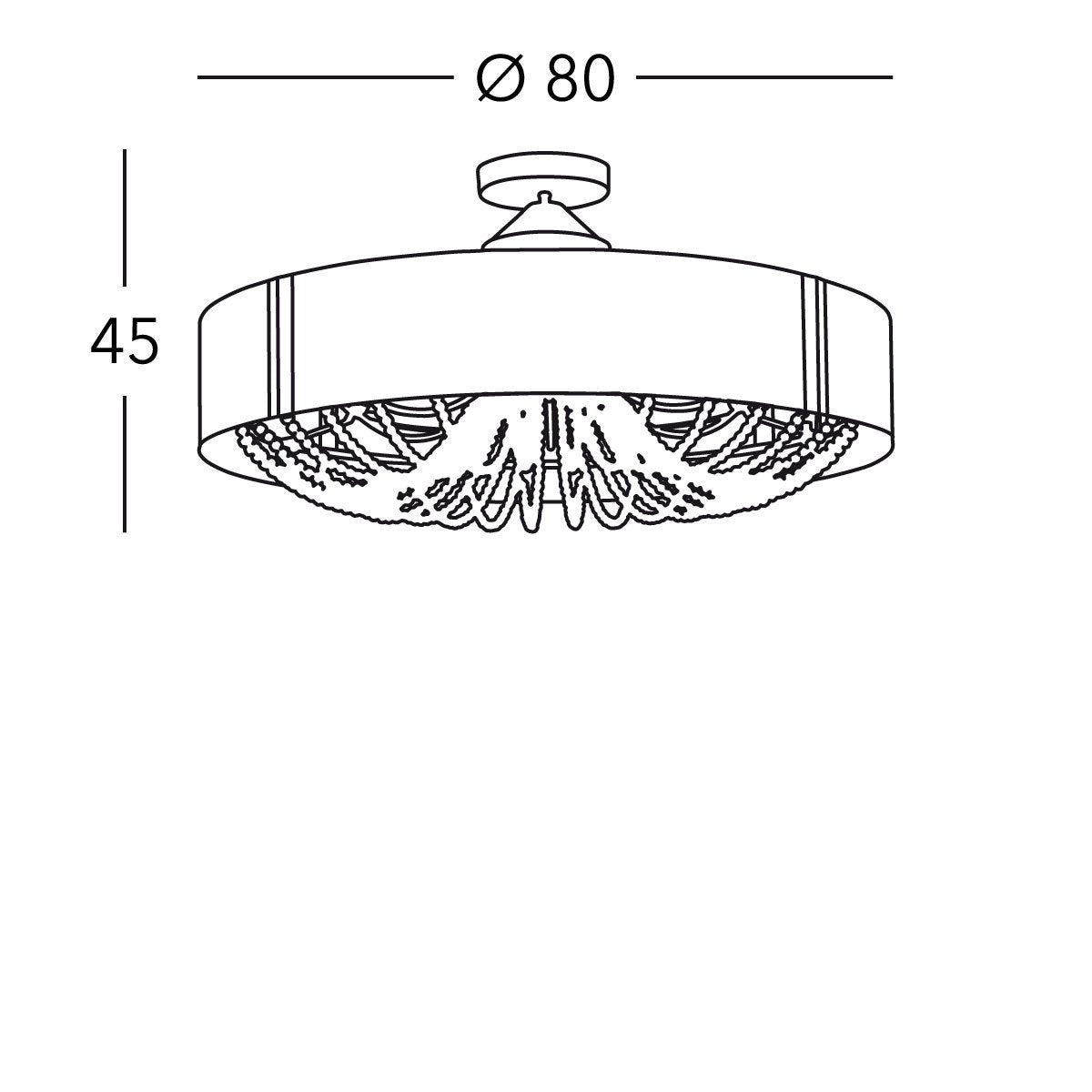 Kolarz 5020.11252.130/ki50 GIOIOSA Ceiling Light