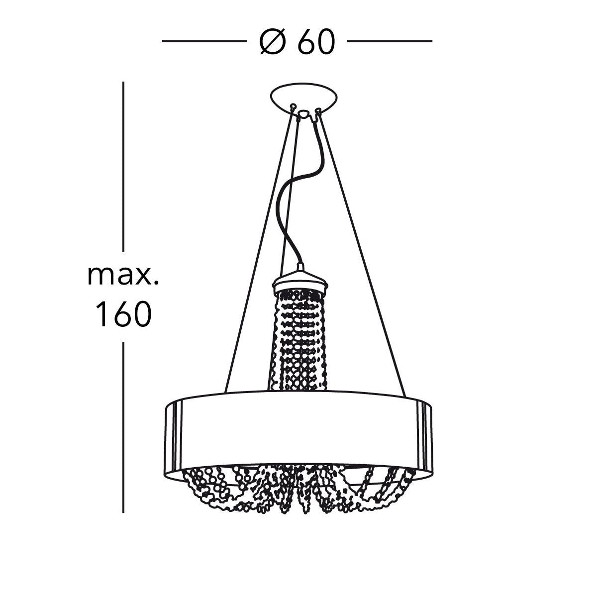 Kolarz 5020.30630.530/0030 GIOIOSA Pendant Light