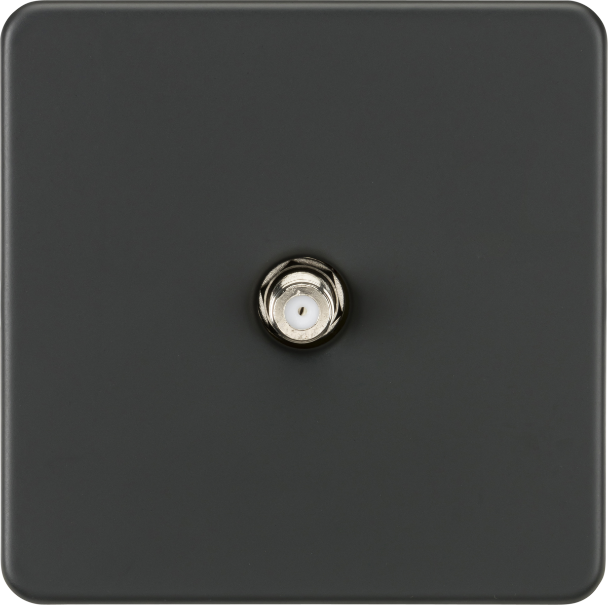 Screwless 1G SAT TV Outlet (Non-Isolated) - Anthracite