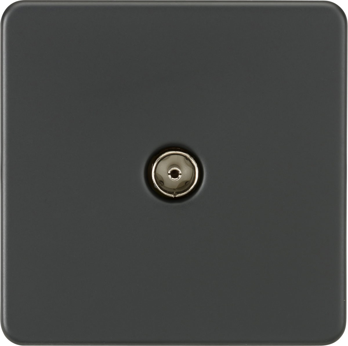 Screwless 1G TV Outlet (Non-Isolated) - Anthracite