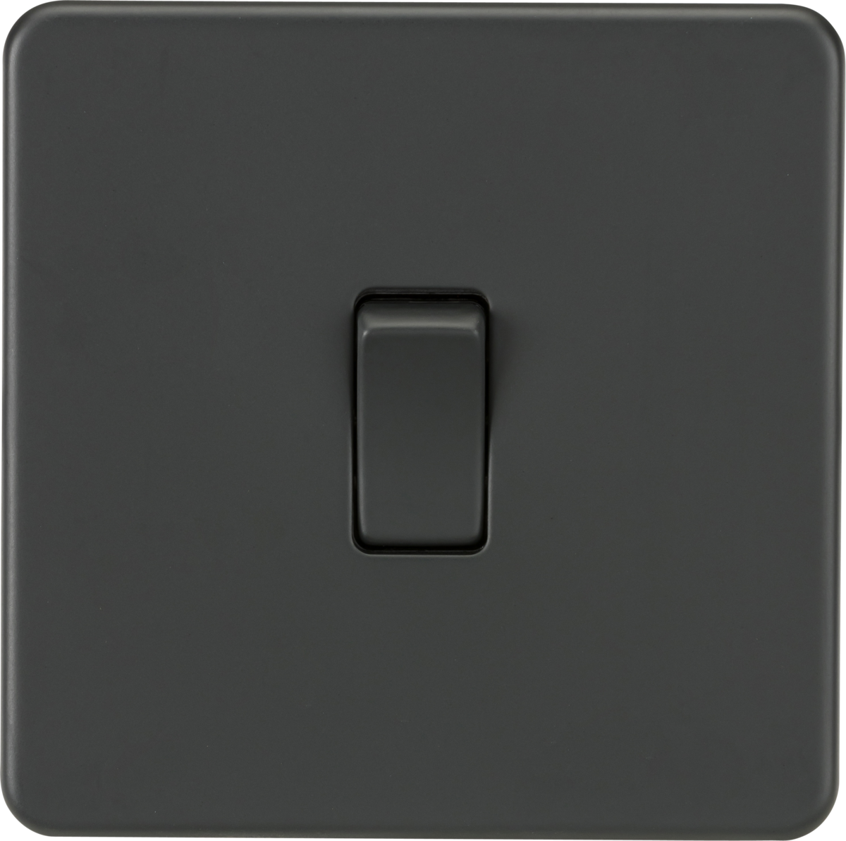 Screwless 10AX 1G 2-Way Switch - Anthracite