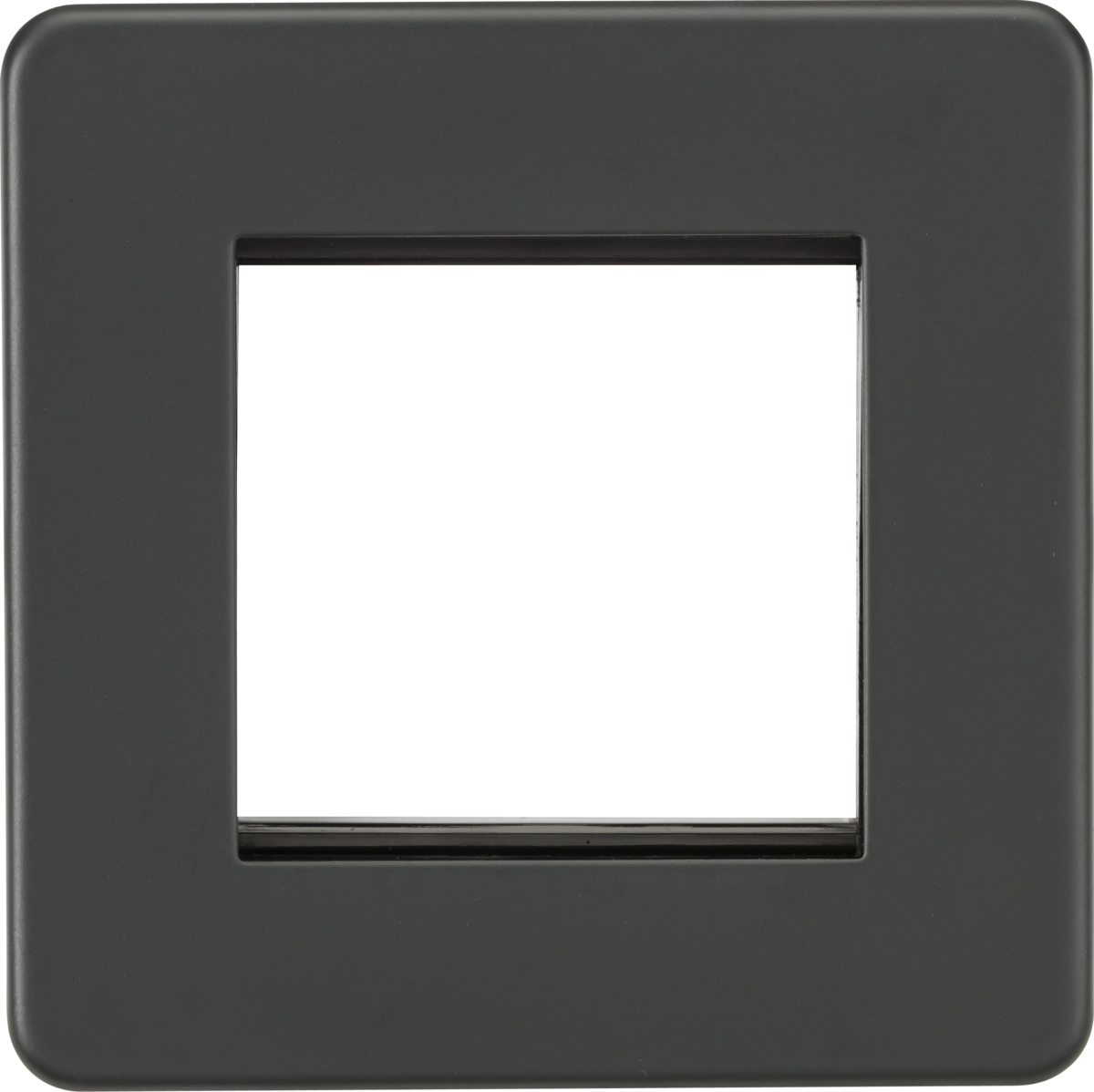 Screwless 2G Modular Faceplate - Anthracite