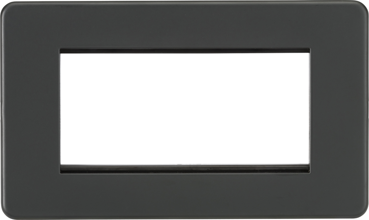 Screwless 4G Modular Faceplate - Anthracite
