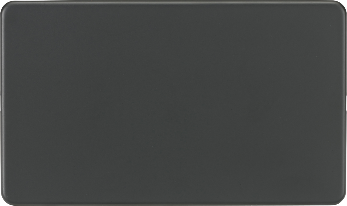 Screwless 2G Blanking Plate - Anthracite