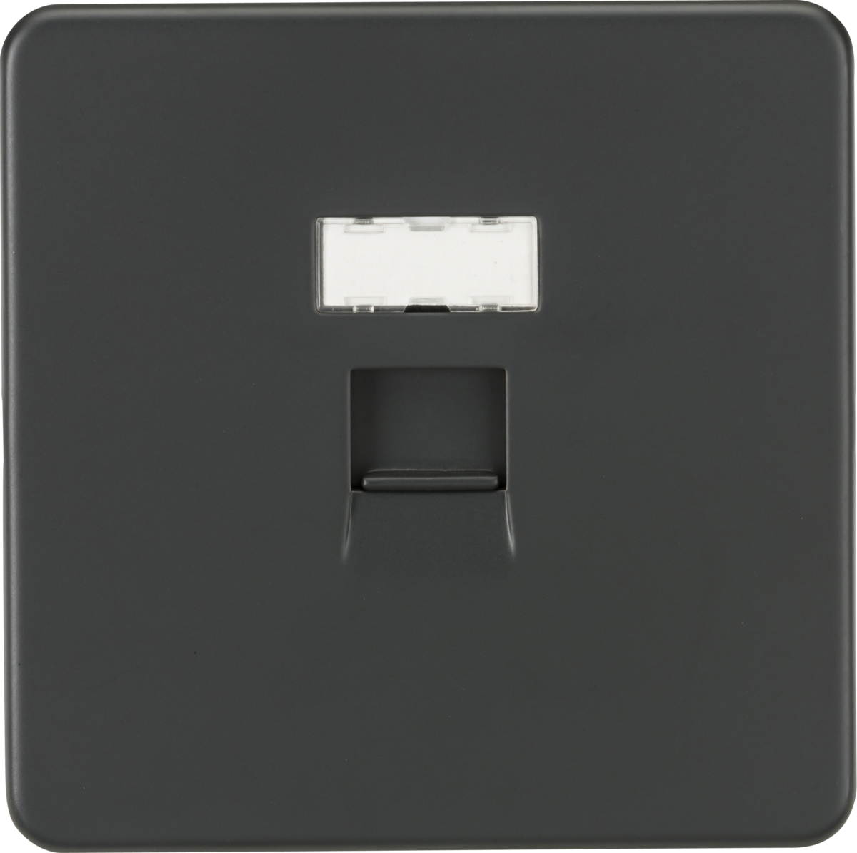 Screwless RJ45 network outlet - Anthracite