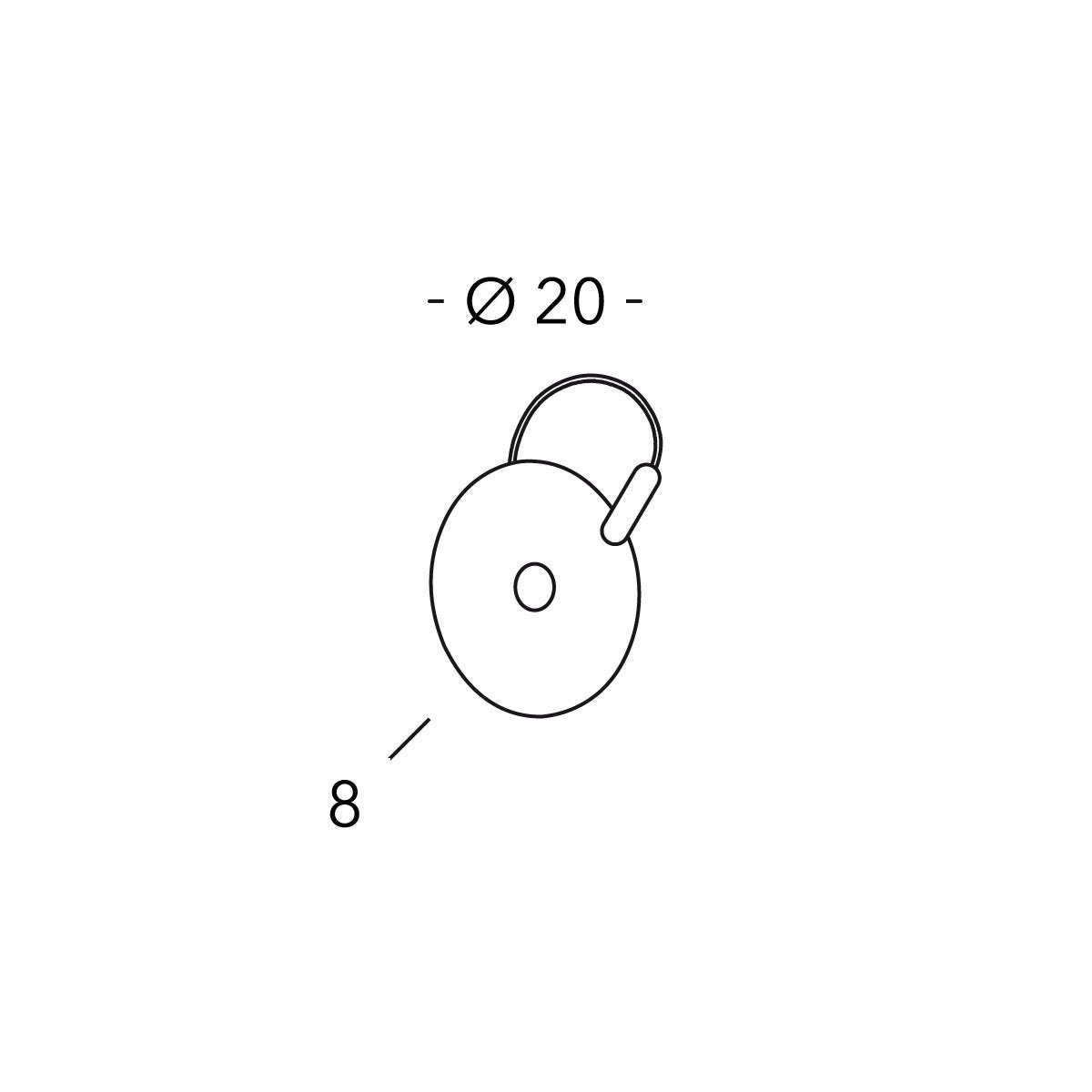 Kolarz 5110.60130.000/al30 LUNA Wall Light