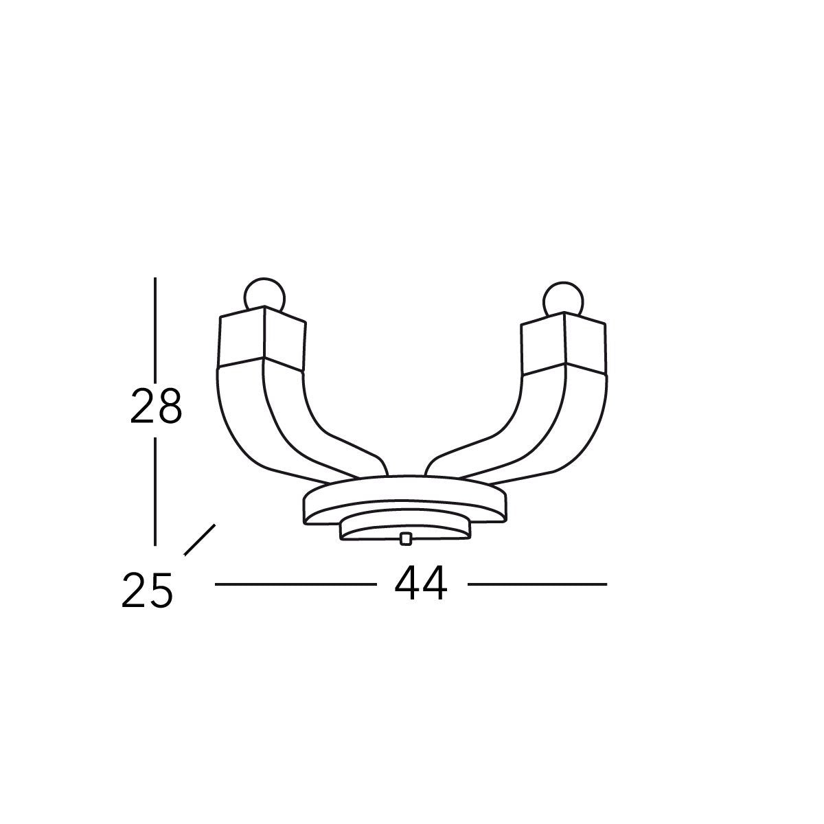 Kolarz 5200.60230 RIVIERA Wall Light