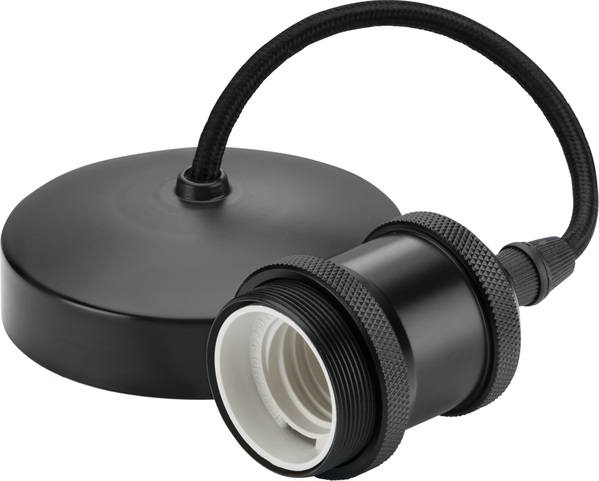 6" E27 Vintage Pendant Set - Anthracite