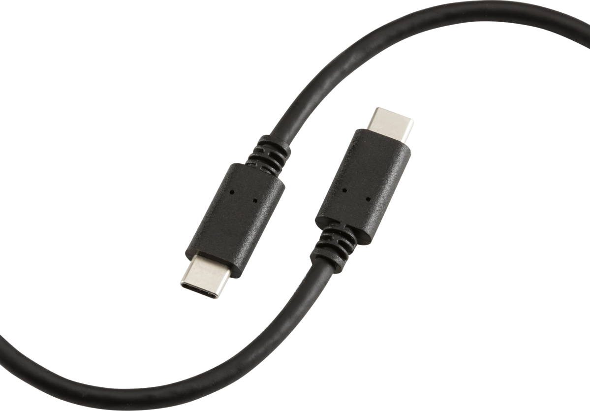 1.5m 60W USB-C to USB-C Cable - Black