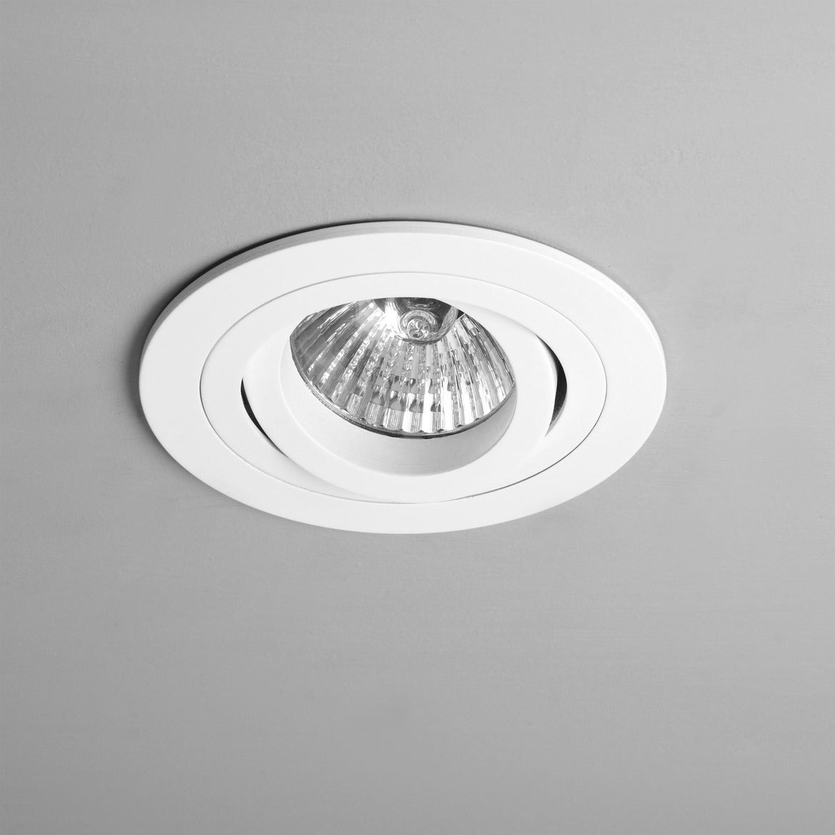 Taro Round Adjustable Fire-Rated Matt White