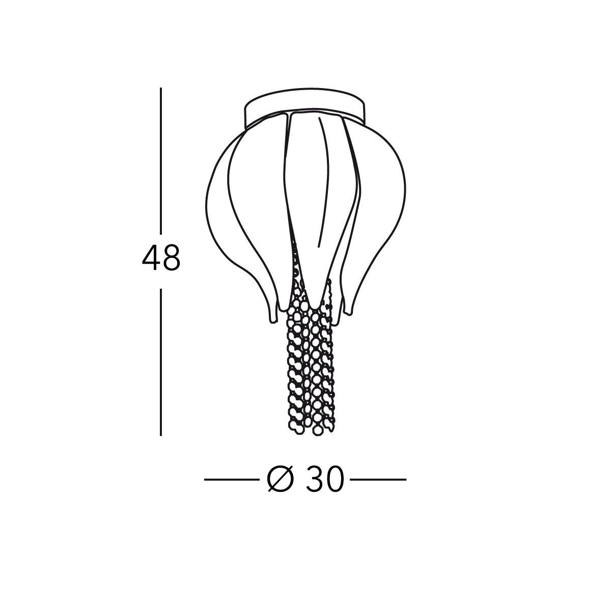 Kolarz 6001.10314.140 TULIPANO Ceiling Light