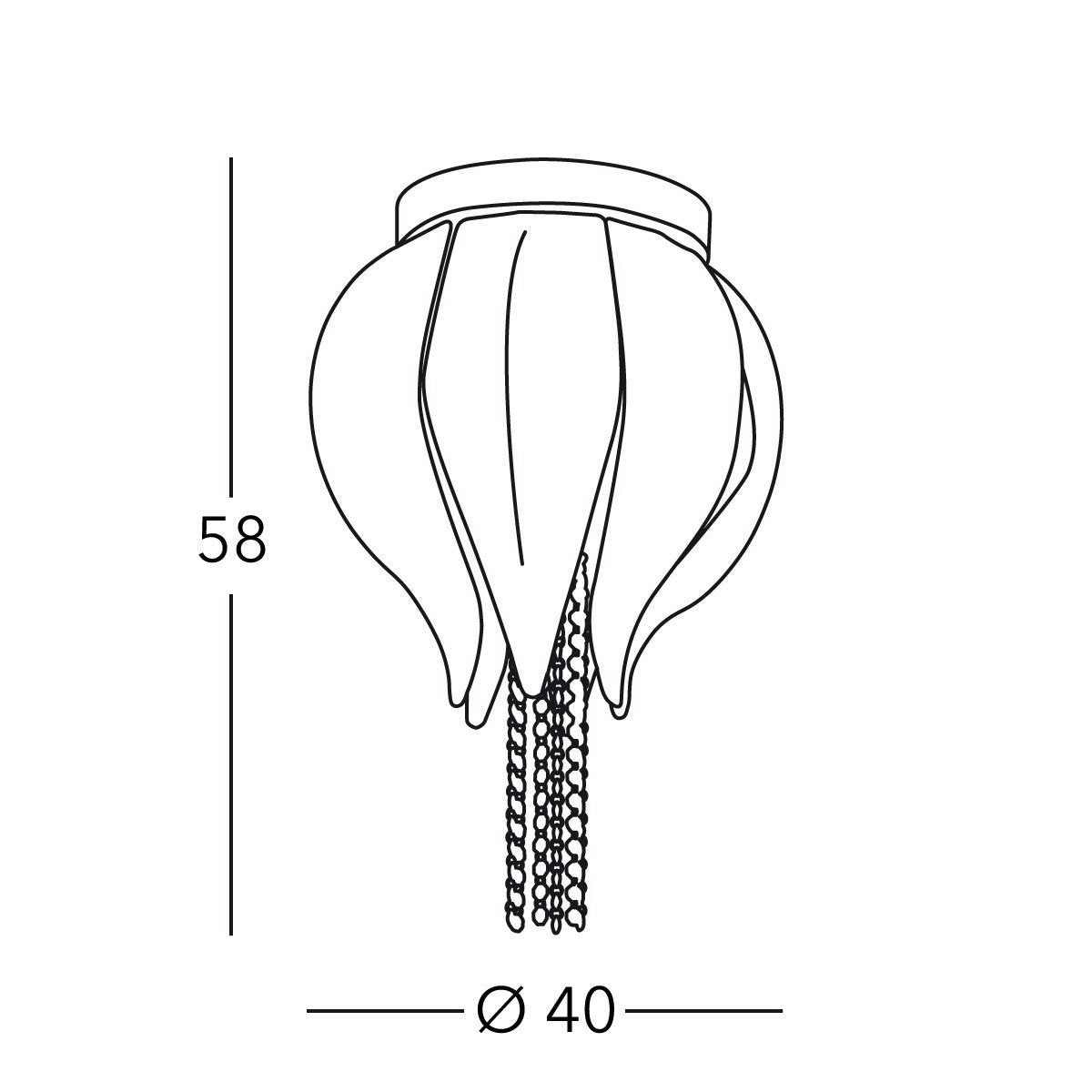 Kolarz 6001.10615.140 TULIPANO Ceiling Light