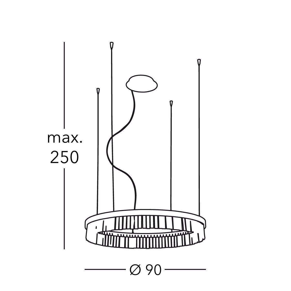 Kolarz 6003.30259.240 PRISMA SLIM Pendant Light