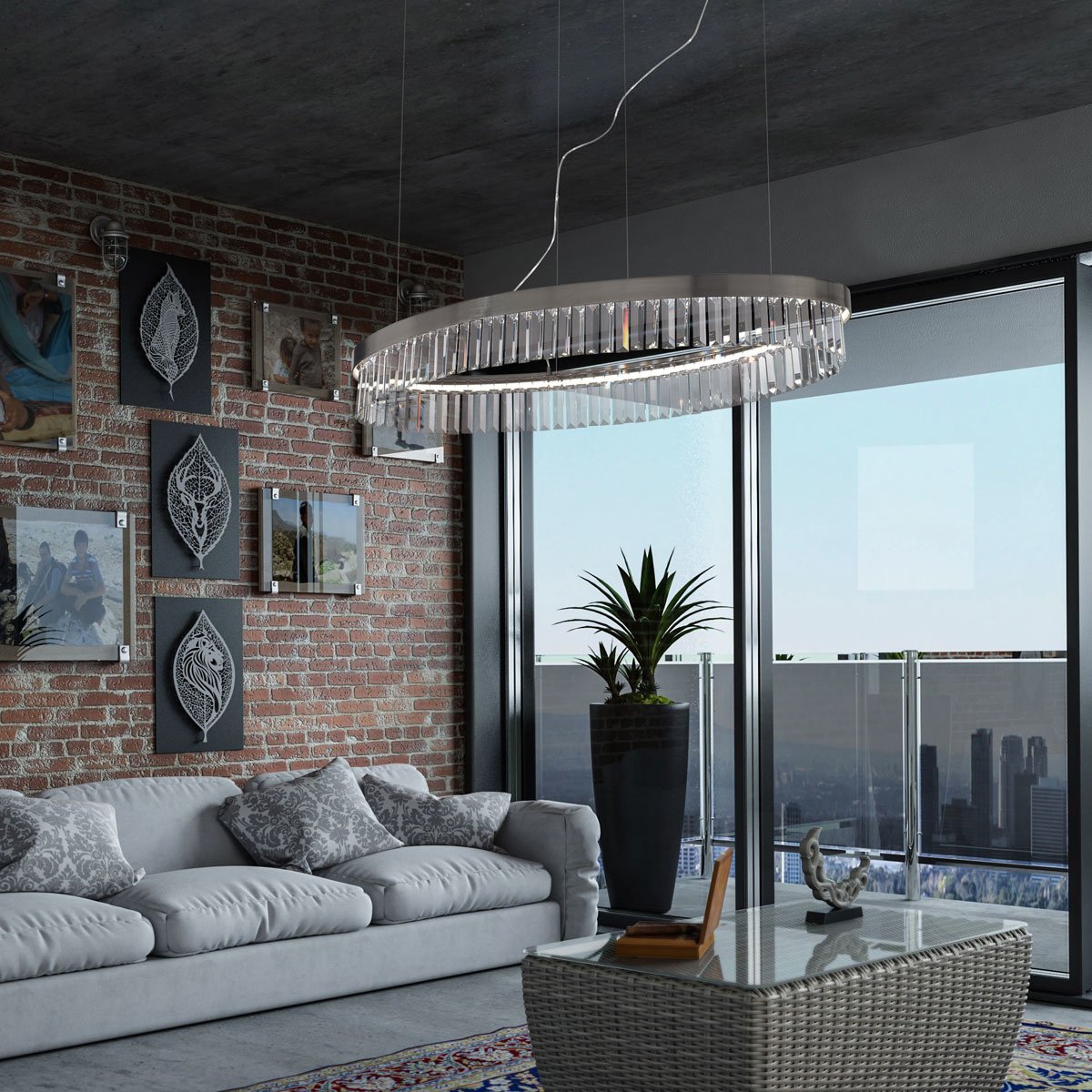 Kolarz 6003.30559.240 PRISMA SLIM Pendant Light