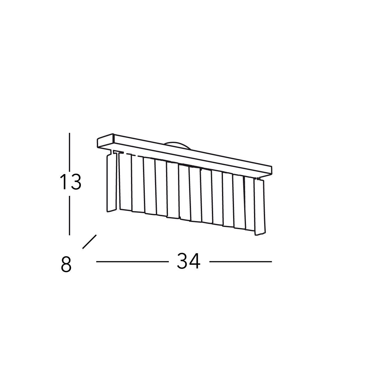 Kolarz 6003.60159.240 PRISMA SLIM Wall Light