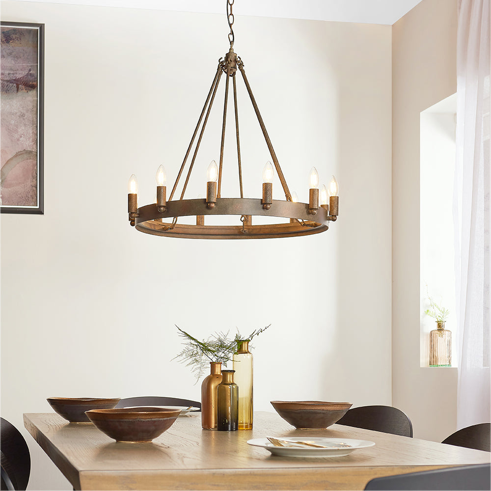 Endon Lighting 61026 Chevalier 12Lt Pendant Aged Metal Paint