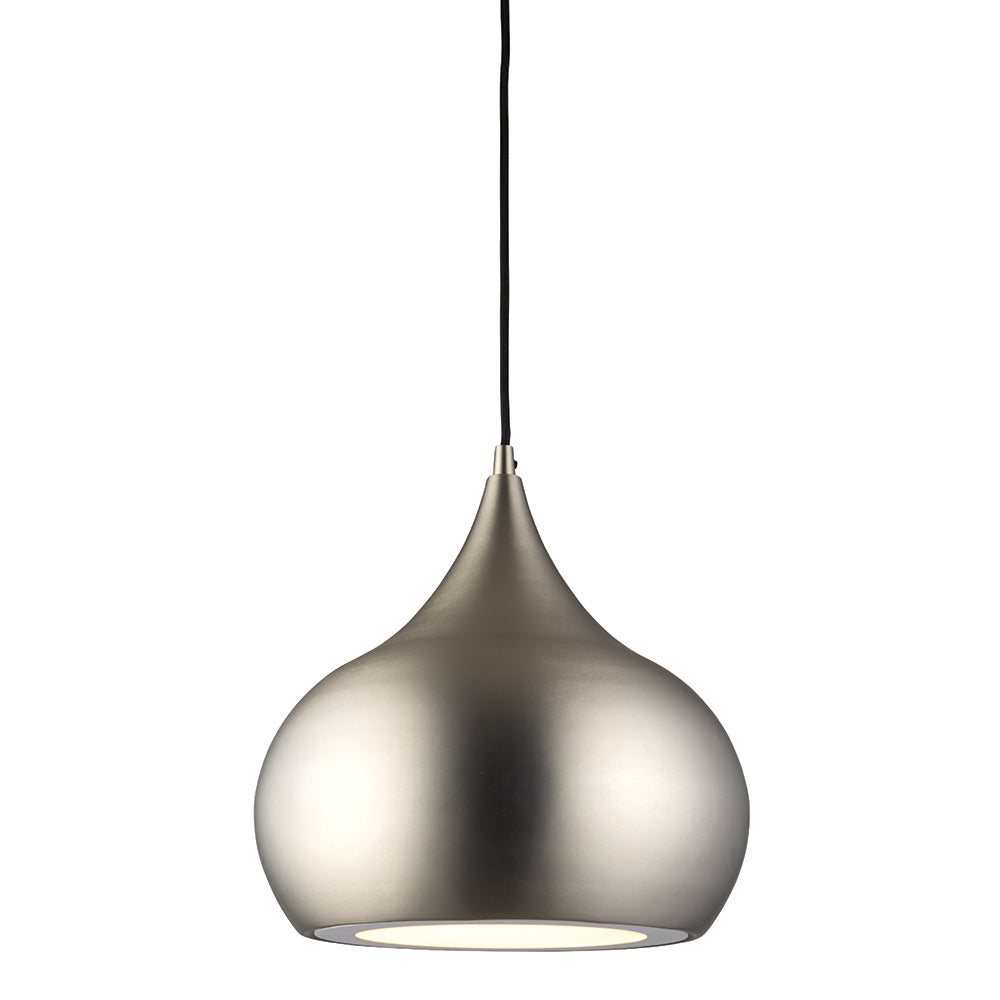 Endon Lighting 61296 Brosnan 1Lt Pendant Matt Nickel Plate