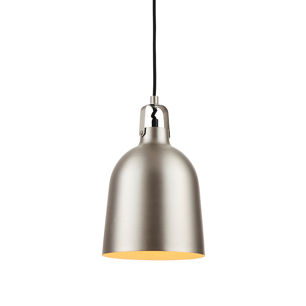 Endon Lighting 61308 Lazenby 1Lt Pendant Matt Nickel Plate