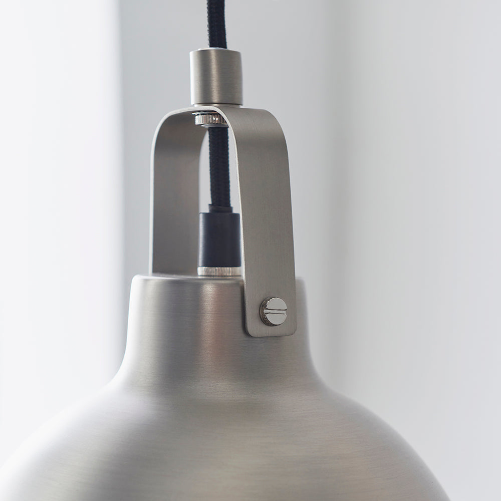 Endon Lighting 61308 Lazenby 1Lt Pendant Matt Nickel Plate