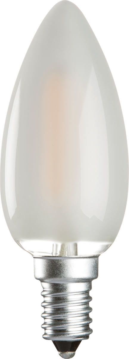 230V 4W LED SES Frosted Candle Filament Lamp 2700K Dimmable