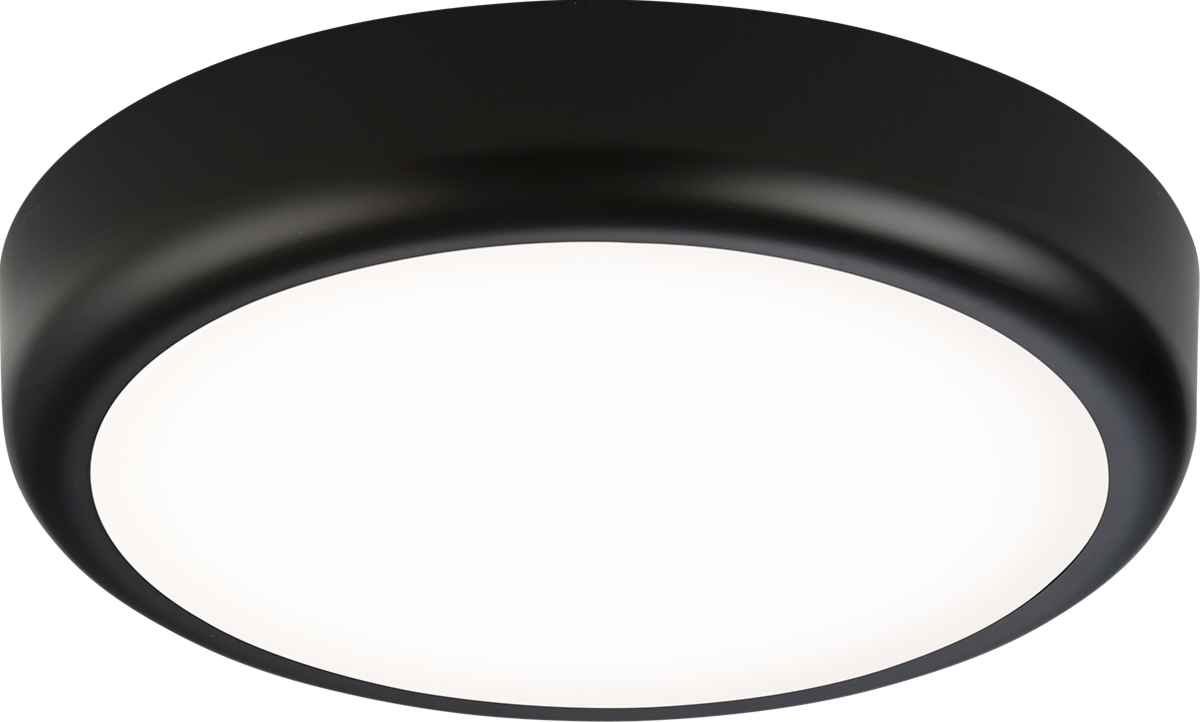 230V IP65 9W CCT Adjustable LED Bulkhead C/W Black Trim