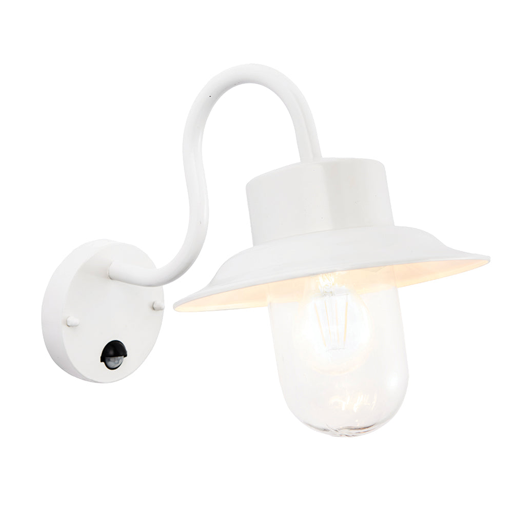 Endon Lighting 70305 Chesham Pir 1Lt Wall Gloss Stone & Clear Glass