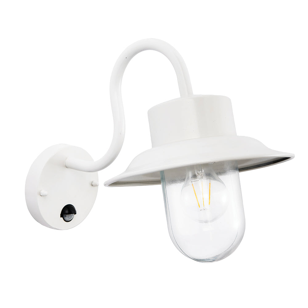 Endon Lighting 70305 Chesham Pir 1Lt Wall Gloss Stone & Clear Glass