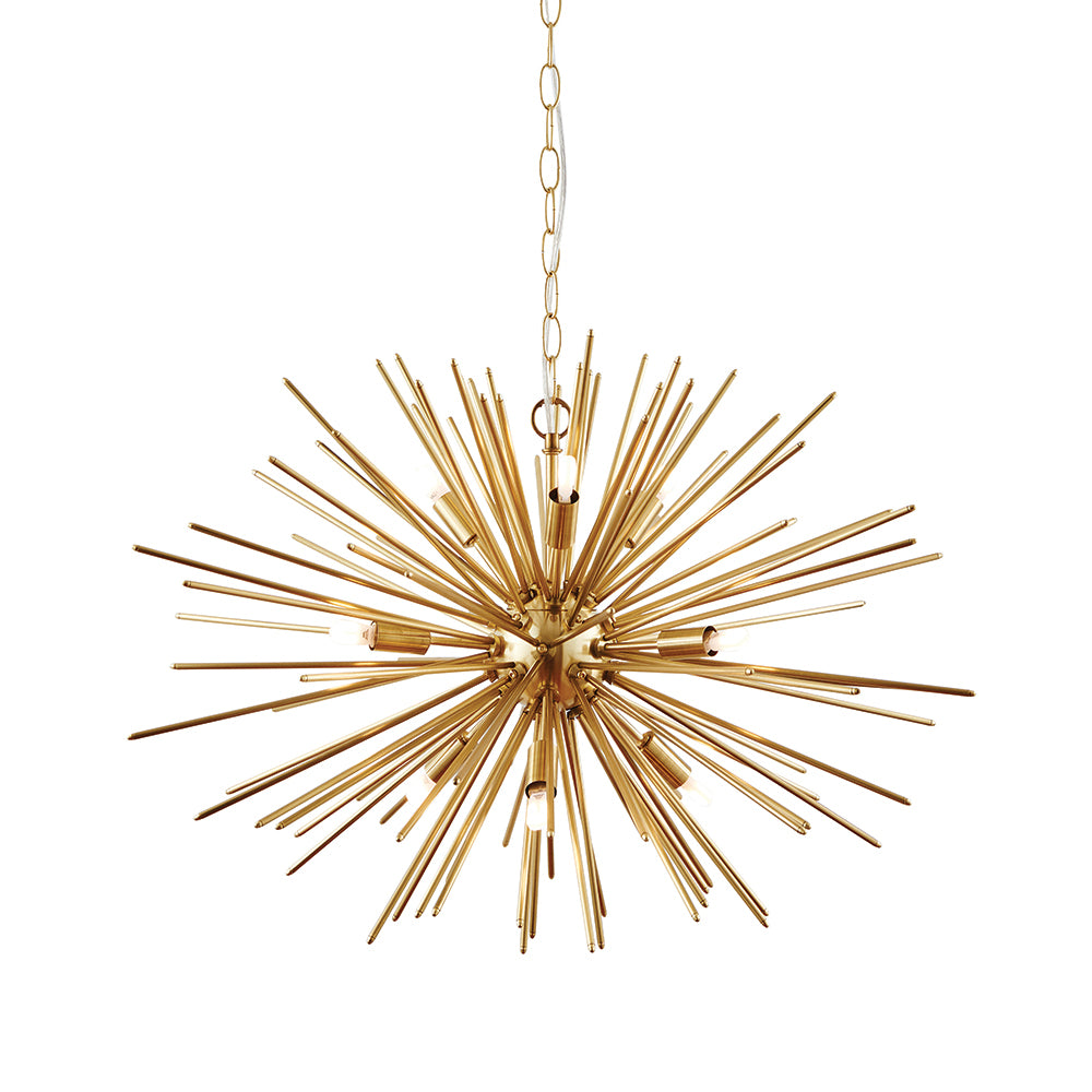 Endon Lighting 70575 Orta 9Lt Pendant Satin Brass Plate