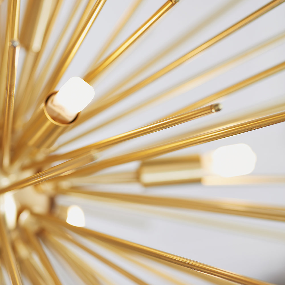 Endon Lighting 70575 Orta 9Lt Pendant Satin Brass Plate