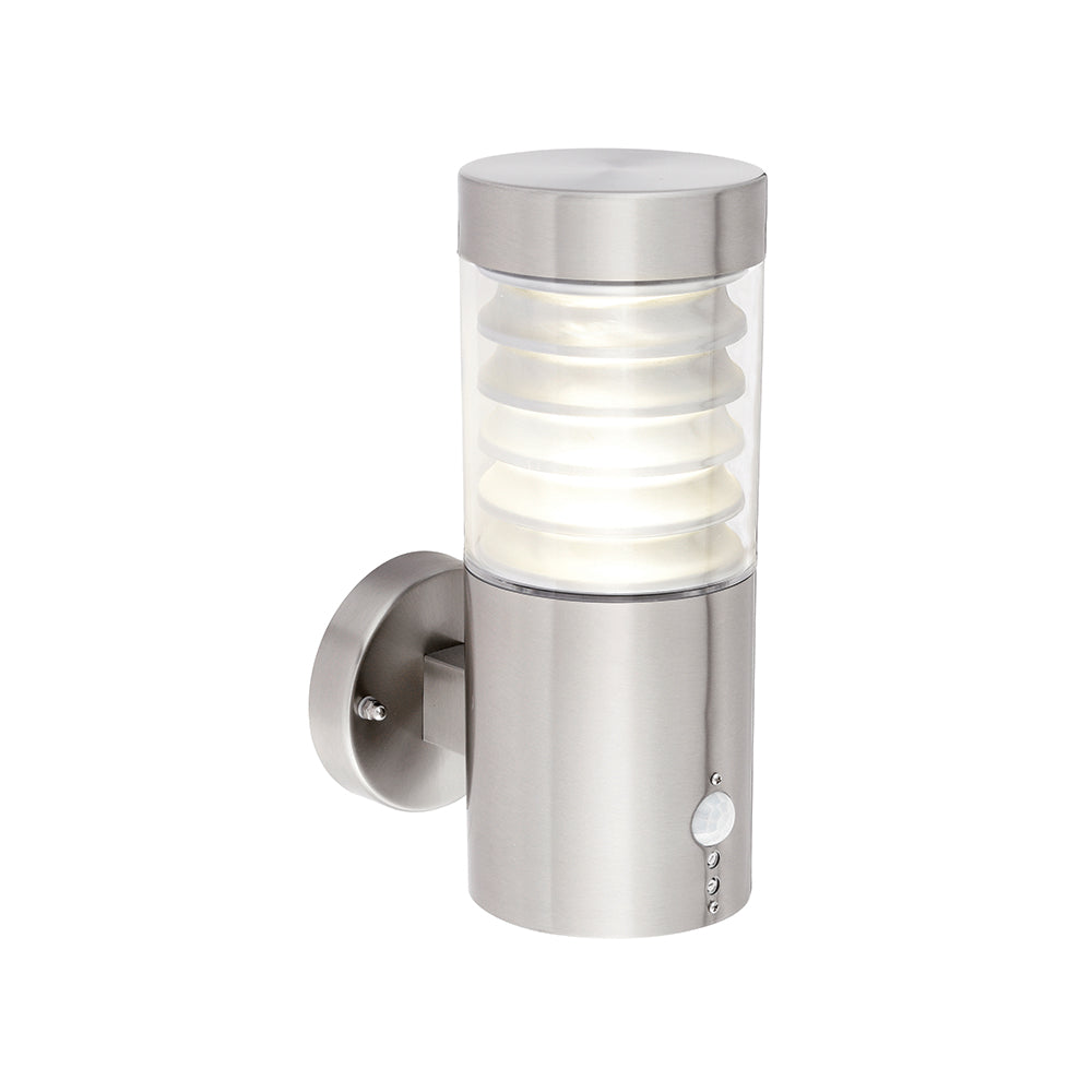 Endon Lighting 72916 Equinox Led Pir 1Lt Wall Marine Grade Br Stainless Steel & Clear Pc