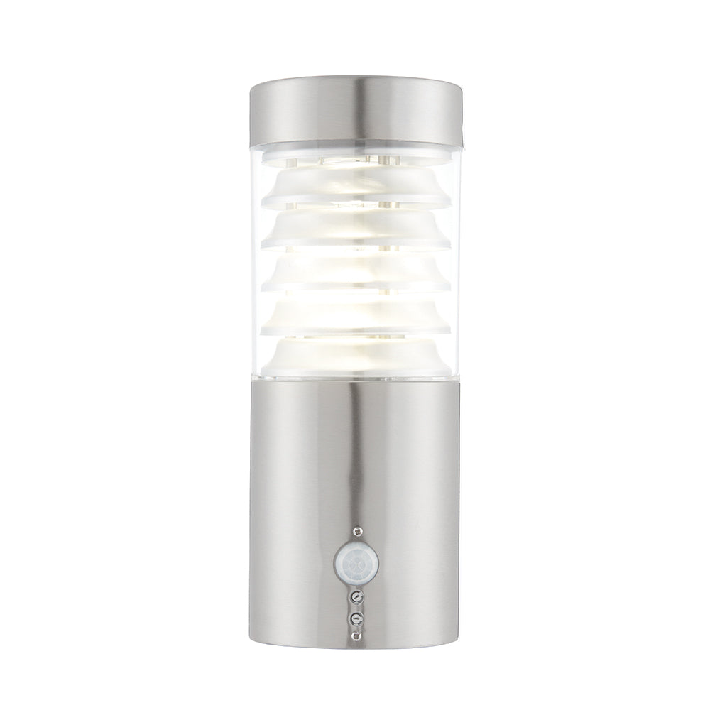 Endon Lighting 72916 Equinox Led Pir 1Lt Wall Marine Grade Br Stainless Steel & Clear Pc