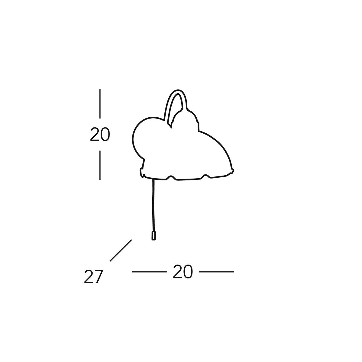 Kolarz 731.61.53 NONNA Wall Light