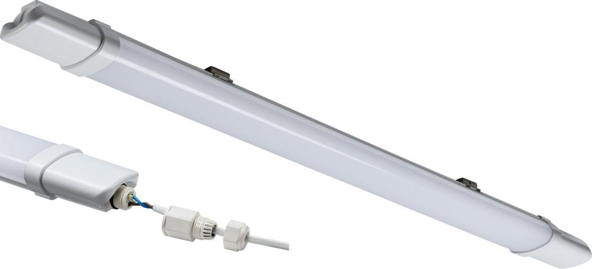TorlanECO Fast Fix 230V IP65 2FT 720mm 18W LED Batten - 4000K