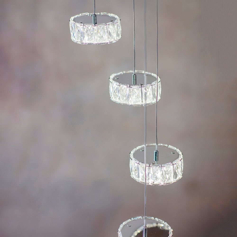 Endon Lighting 76486 Prisma 16Lt Pendant Chrome Plate & Clear Crystal