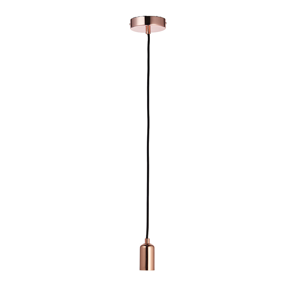 Endon Lighting 76578 Studio 1Lt Pendant Copper Plate
