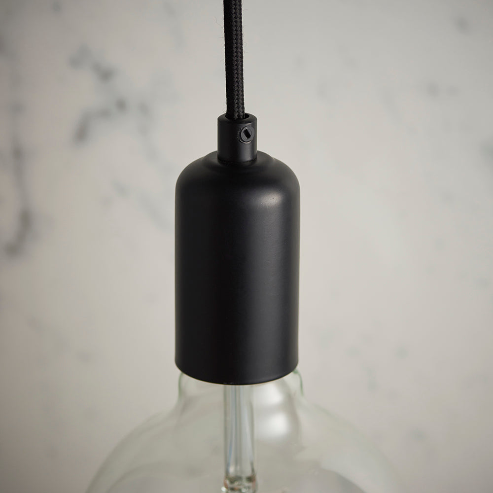 Endon Lighting 76581 Studio 1Lt Pendant Matt Black