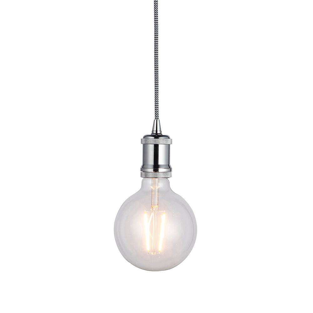 Endon Lighting 76584 Cambourne 1Lt Pendant Chrome Plate