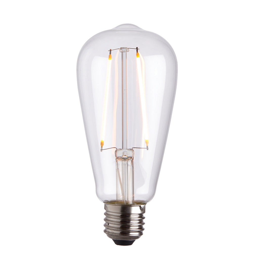 Endon Lighting 77106 E27 Led Filament Pear 1Lt Accessory Clear Glass