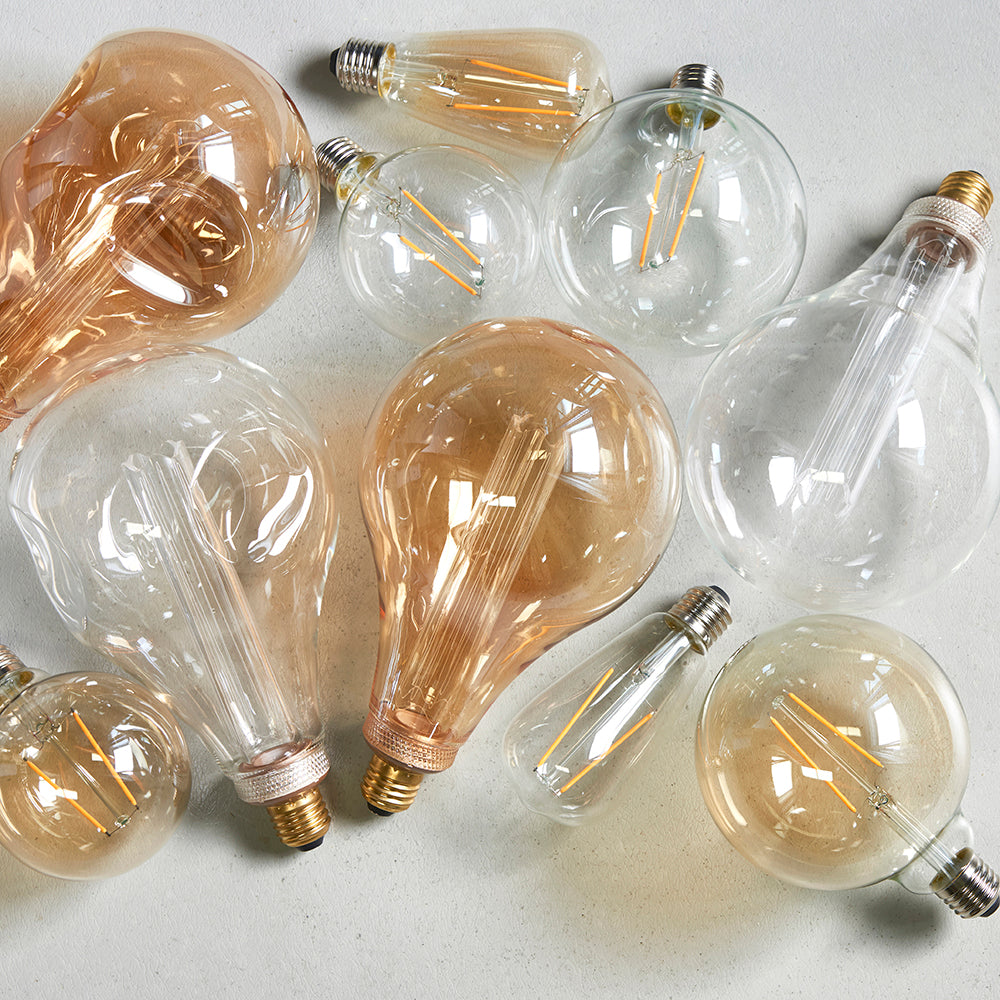 Endon Lighting 77107 E27 Led Filament Pear 1Lt Accessory Amber Glass