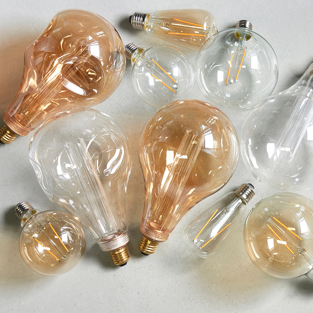 Endon Lighting 77109 E27 Led Filament Globe 1Lt Accessory Amber Glass