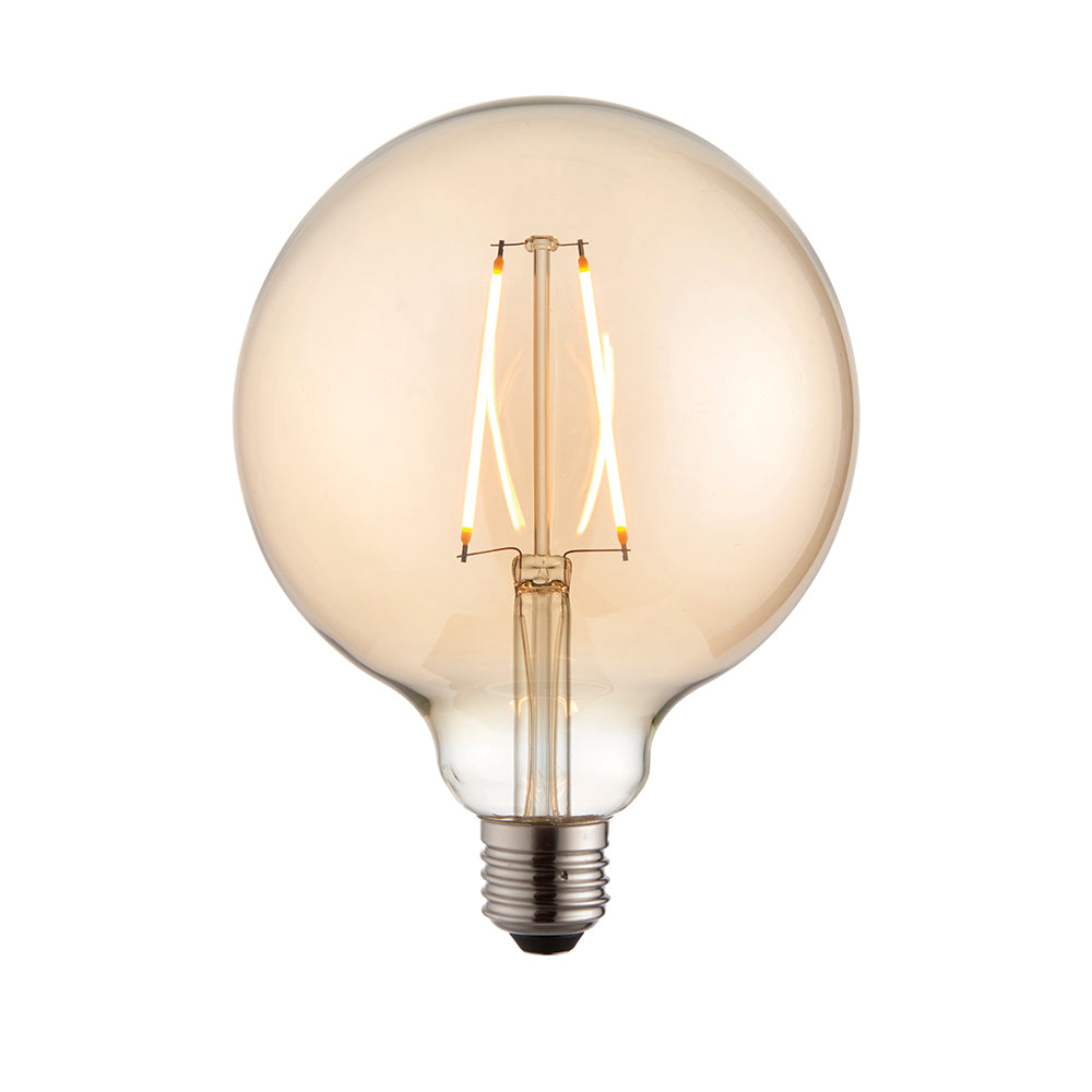 Endon Lighting 77111 E27 Led Filament Globe 1Lt Accessory Amber Glass